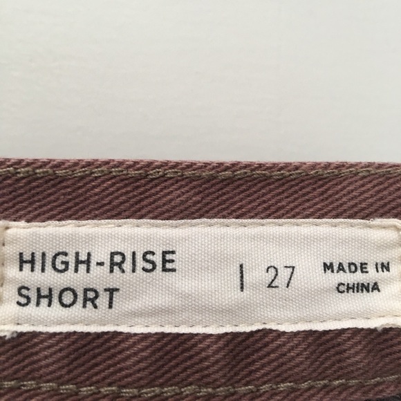 PACSUN BUTTON-UP HIGH-WAISTED SHORTS - Picture 4 of 4